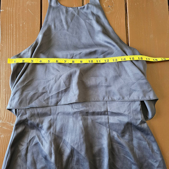 Modern Citizen Women's Navy Blue‎ Satin Halter Neck Mini Dress. Size M - Picture 8 of 12